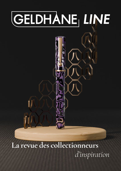 Couverture de la revue de stylos-plume de luxe Geldhane Line n°1